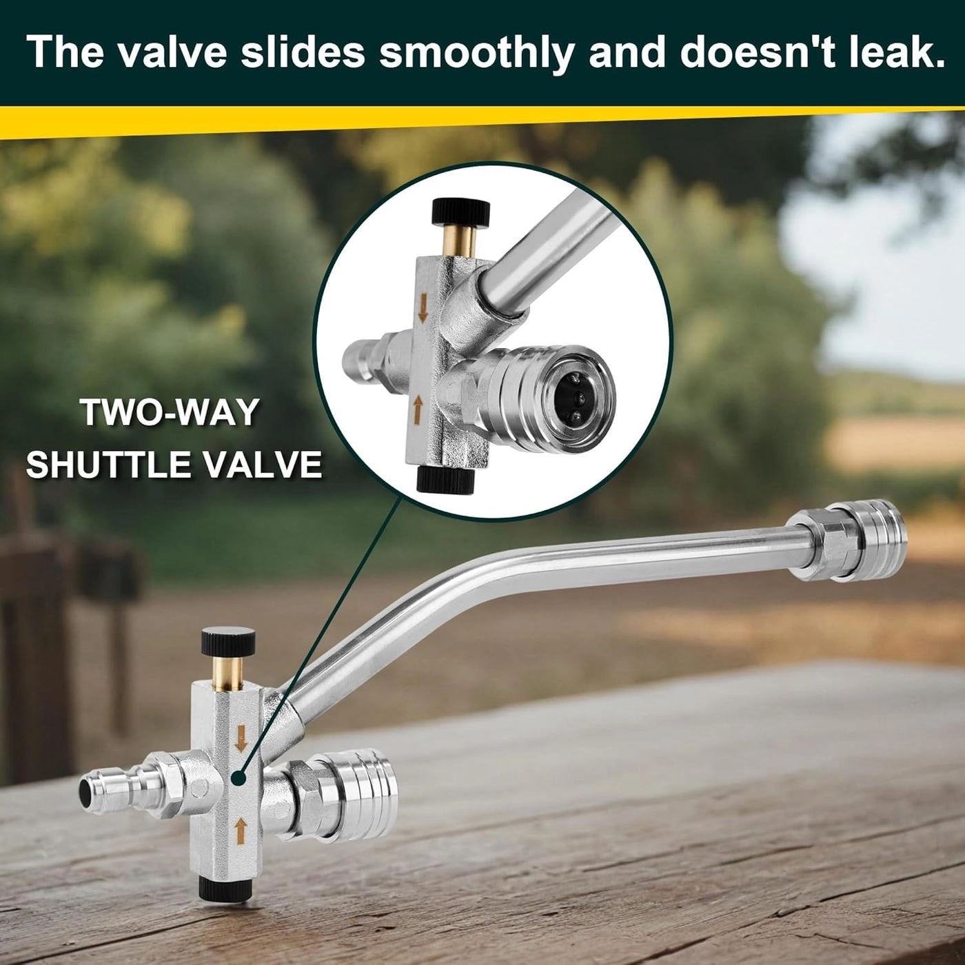 Dual Lance Pressure Washer Wand - Foam Cannon 14 Quick Male Connect