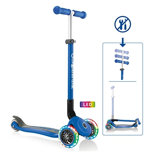 Primo Foldable Lights Kick Scooter – LED Foldable