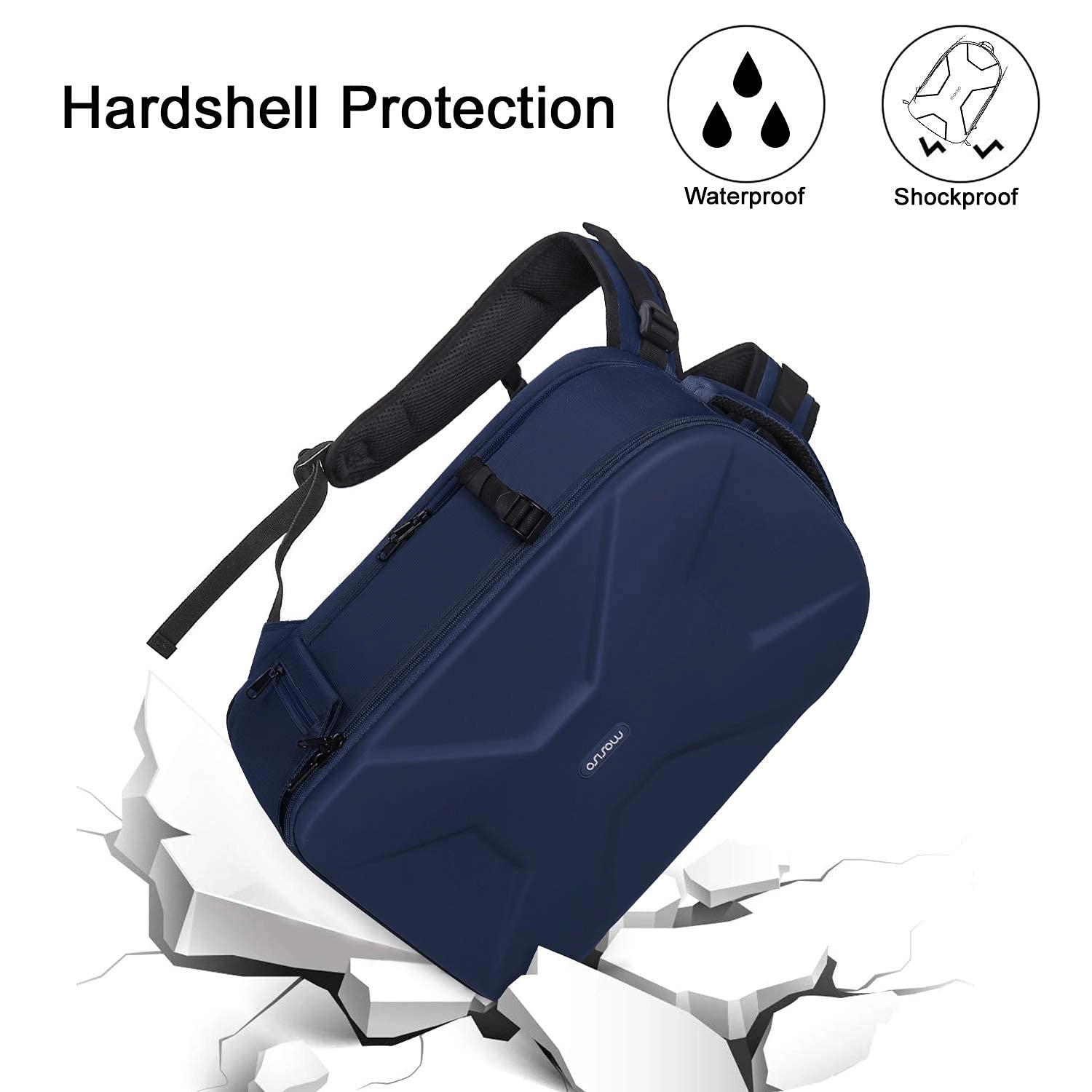 Mocamhsbg - 7.5"D x 11.8"W x 7.5"H Compatible with Canon/Nikon/Sony Hard Shell