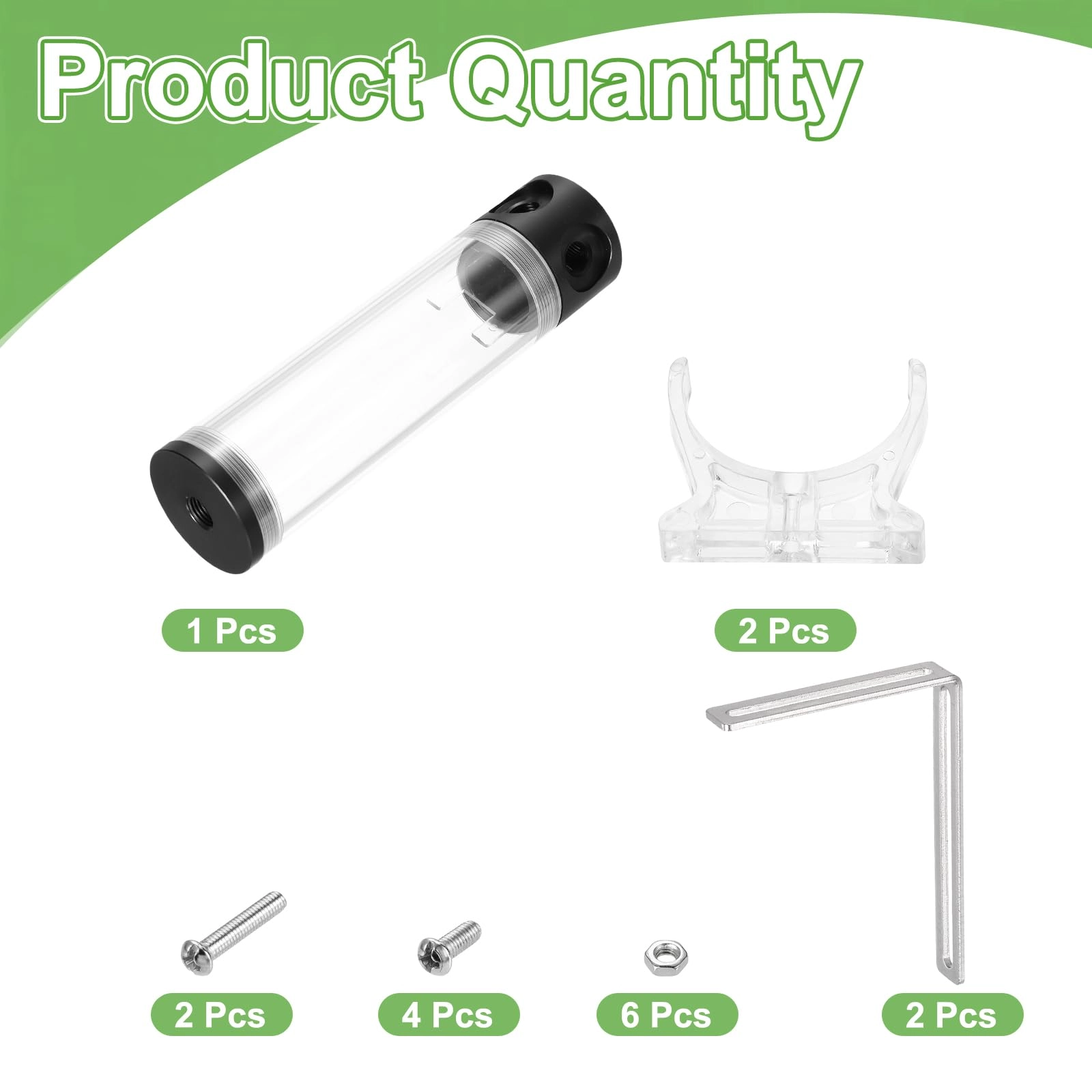 Water Cooling Tank - G1/4" 50mm x 190mm 1 in 3 out