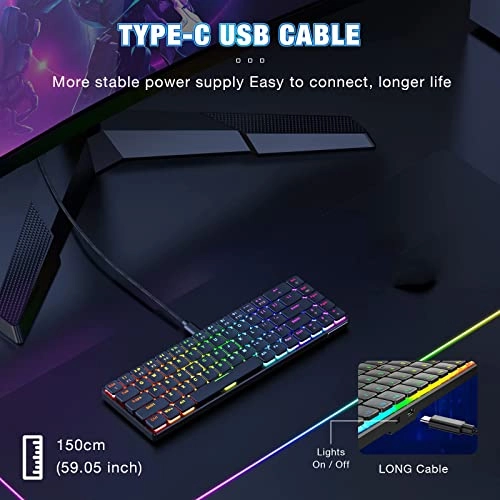 Wireless RGB Mechanical Keyboard - Wired/Wireless