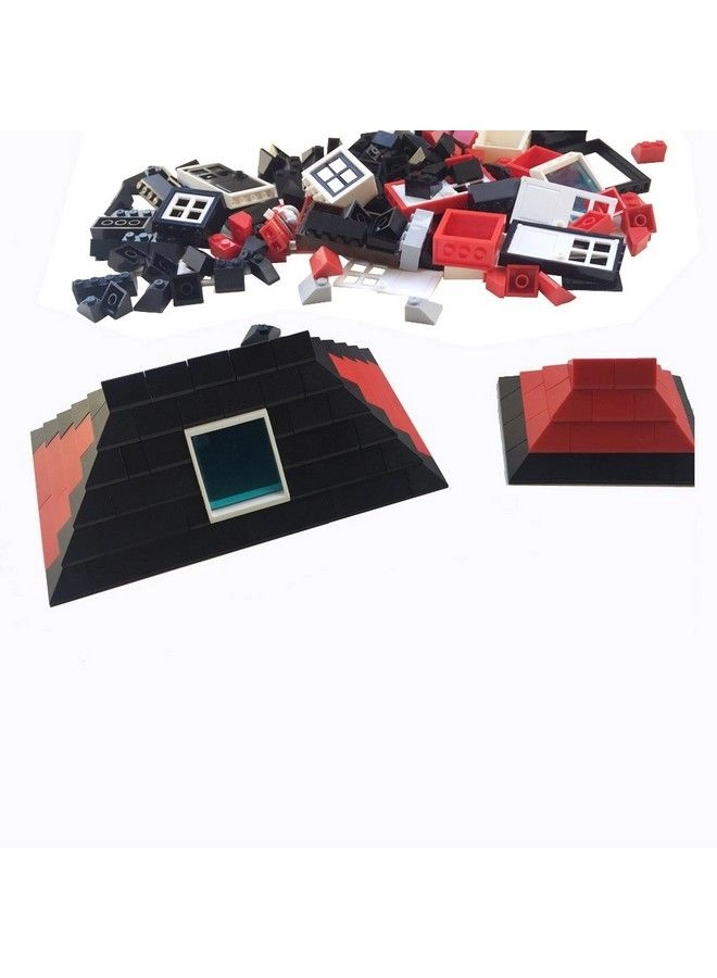 Education Building Bricks Block Windows, Doors and Roof Tiles Set - 161 pcs