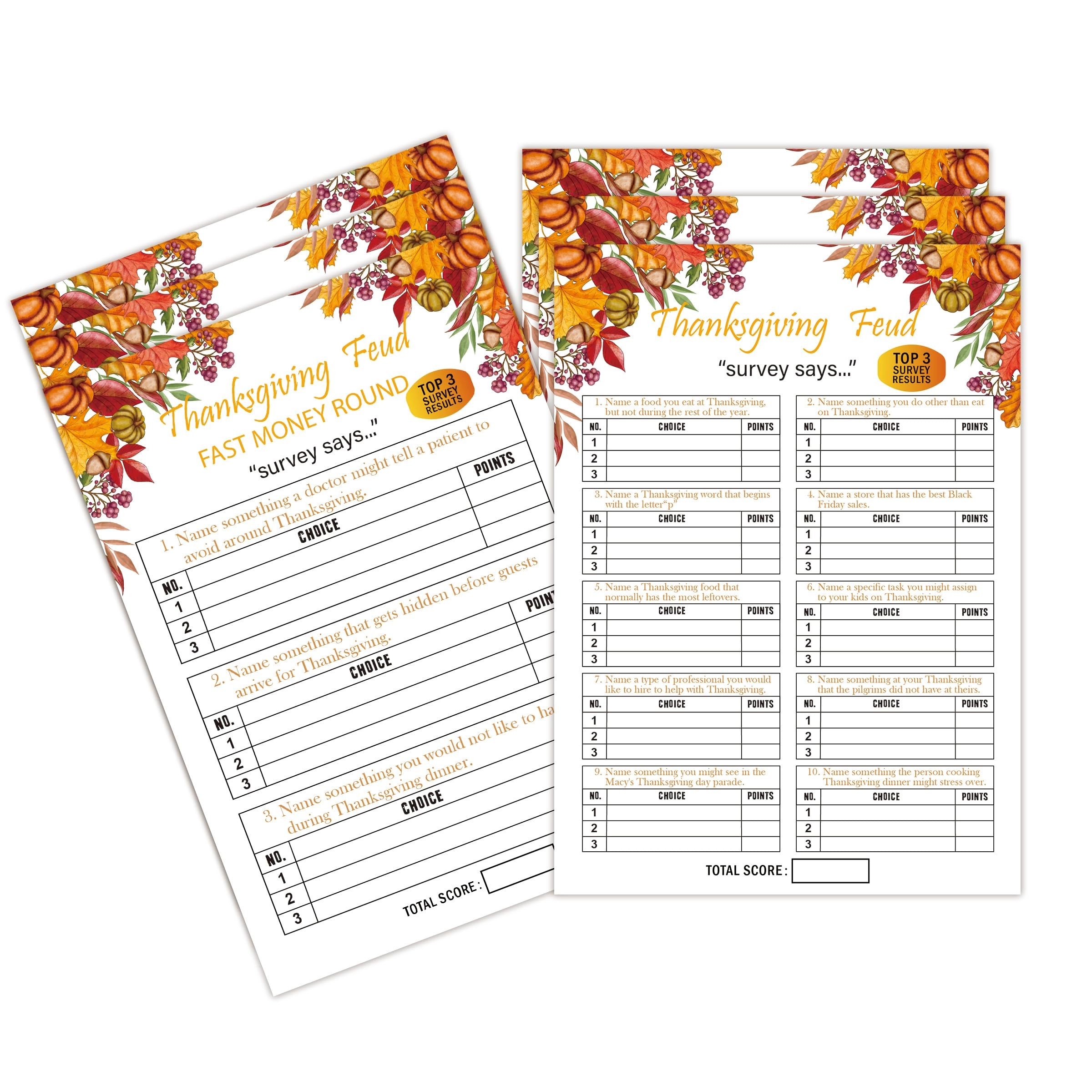 Thanksgiving Feud - 15+