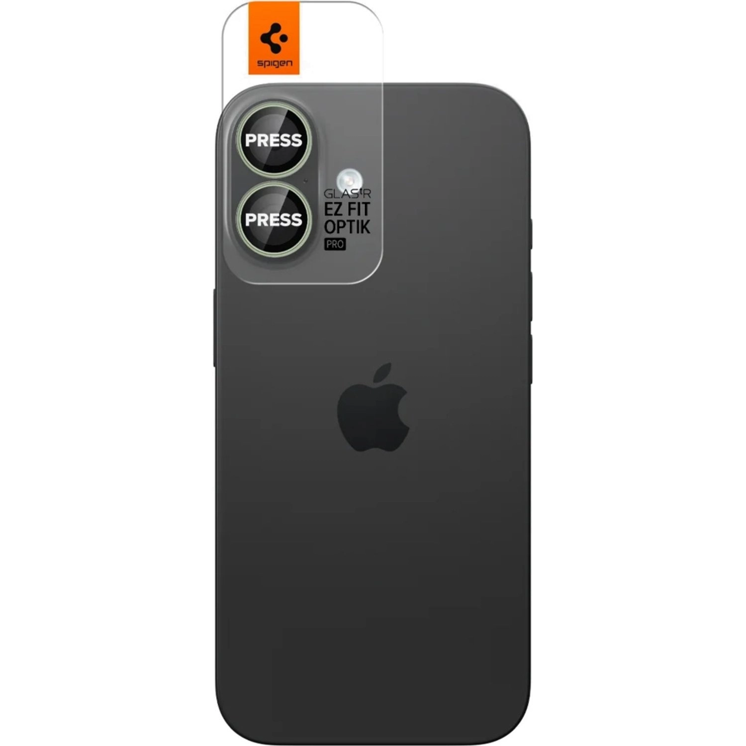 Spigen High Clarity Tempered Glass Camera Lens Protector for iPhone 17 / iPhone 16 Plus / iPhone 16 (2-Pack)