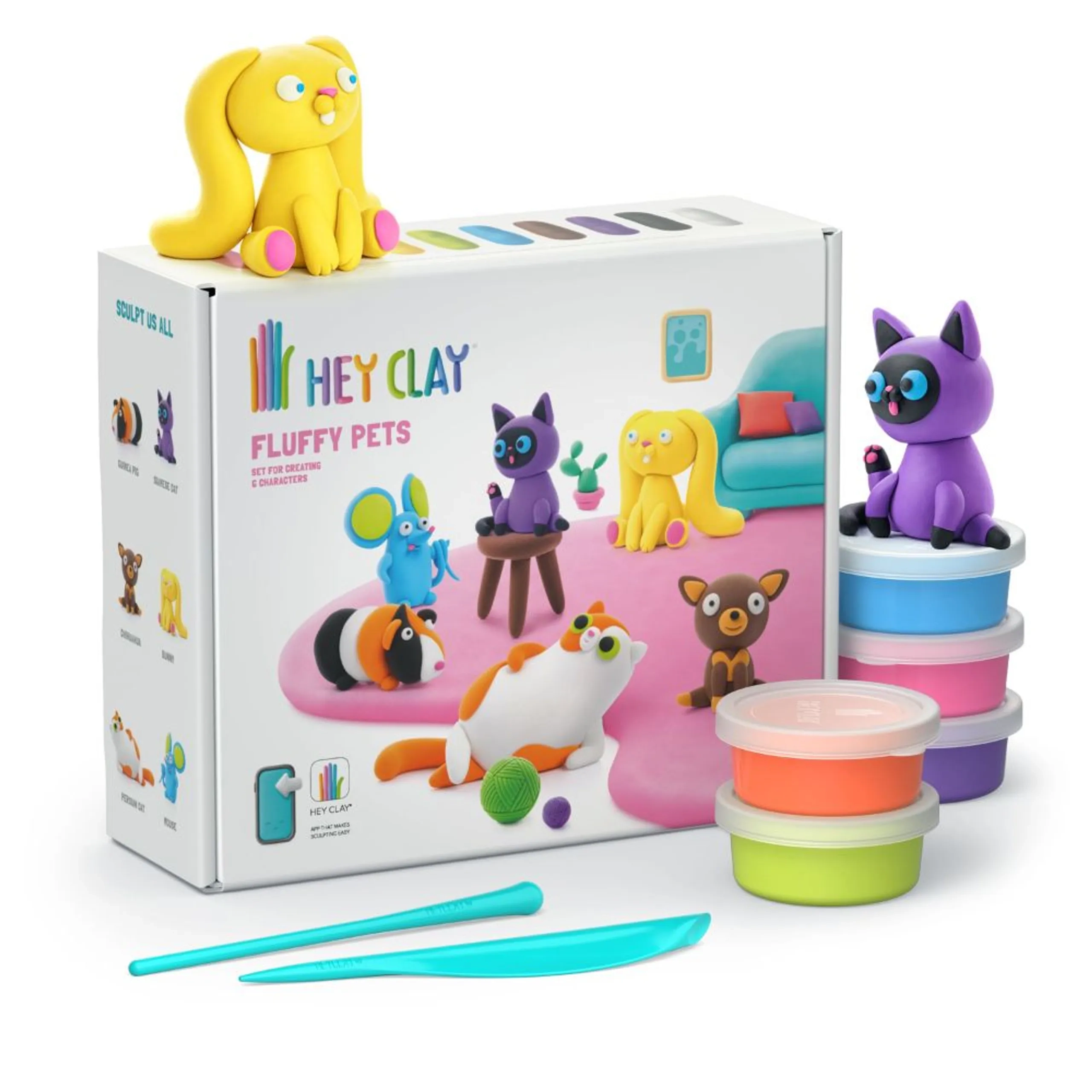 Fluffy Pets Clay Kit - 3+ years 15 pcs