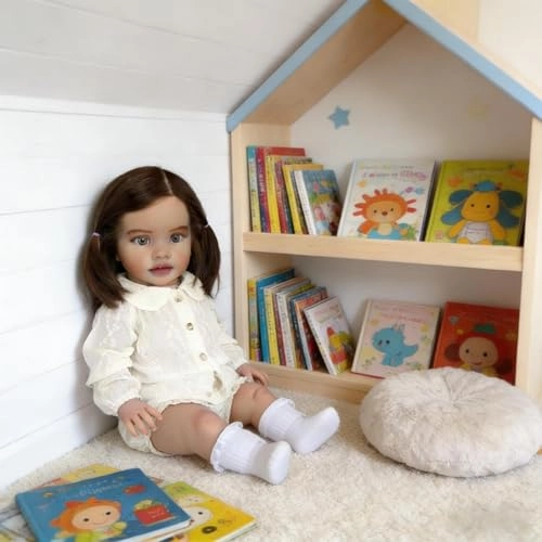 Pippa Reborn Baby Doll - 26 inch Cotton Vinyl Hand-rooted Curly Hair Ages 3+