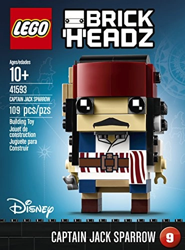 Brickheadz Captain Jack Sparrow 41593 - Disney Pirates of the Caribbean