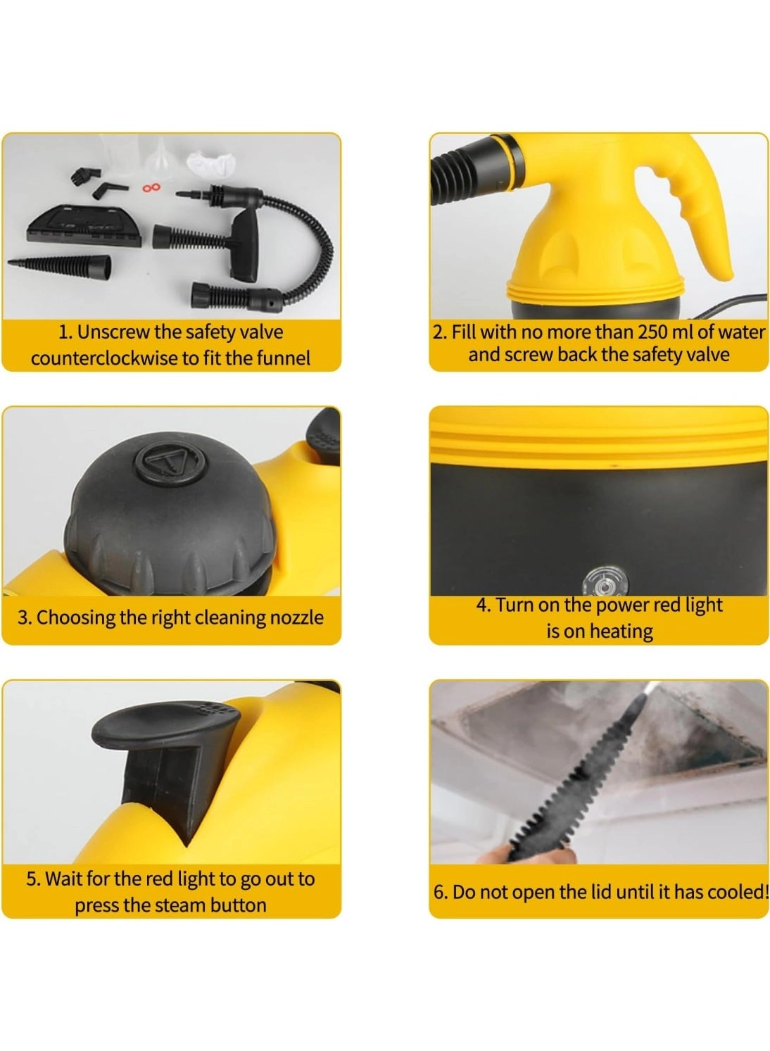 Handheld Steam Cleaner - 350 Milliliters