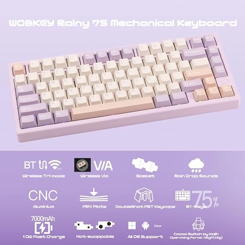 WOBKEY Rainy 75 - QWERTY Wired/Wireless