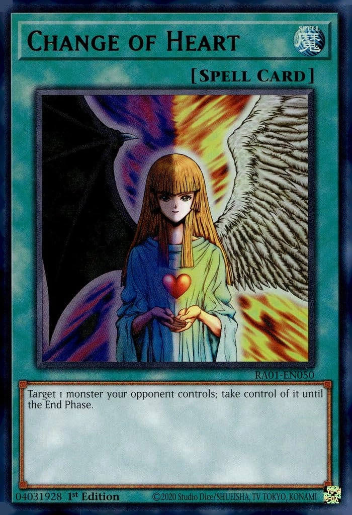 Yu-Gi-Oh! Change of Heart - RA01-EN050 1st Edition Ultra Rare