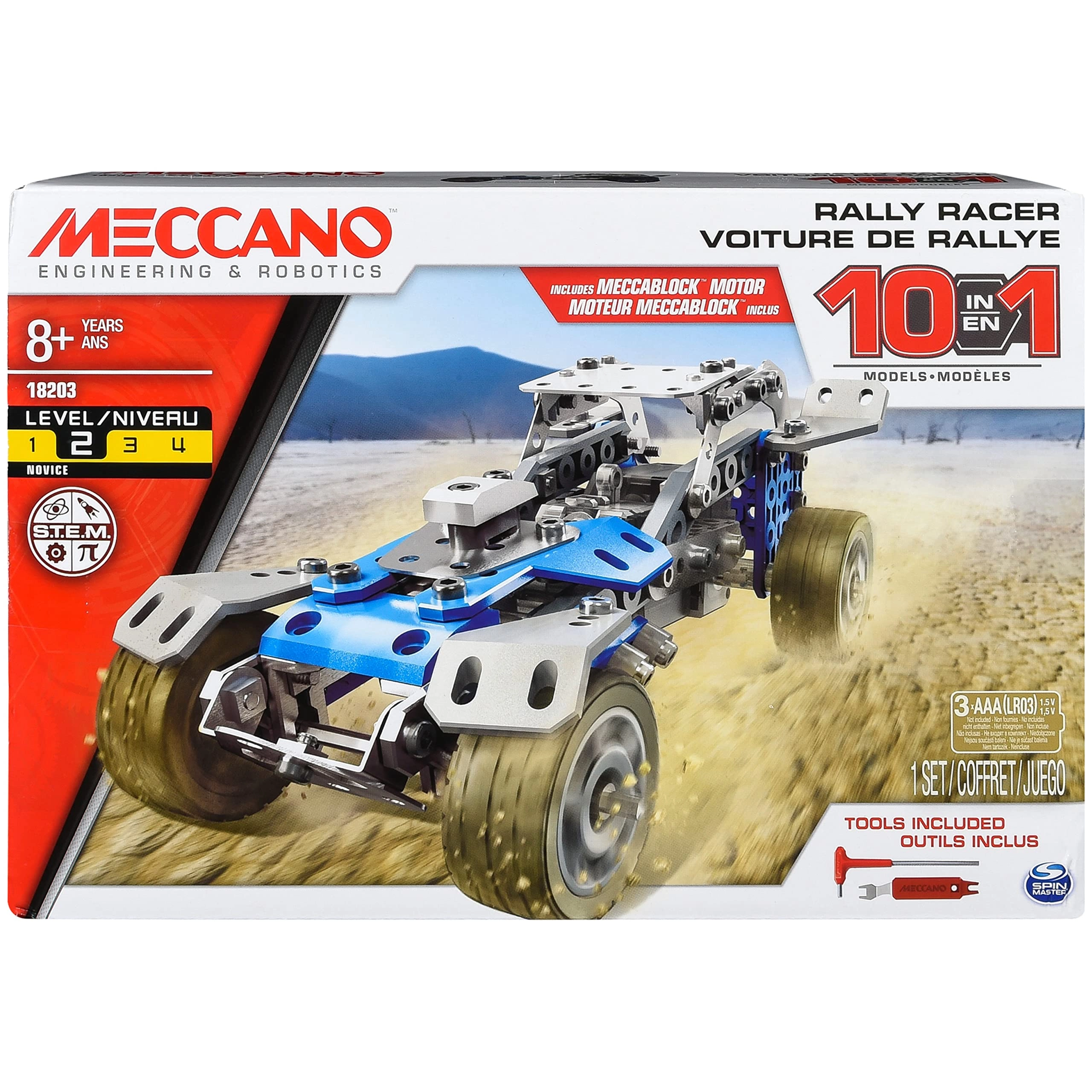 Meccano Rally Racer - 10-in-1 159 pcs