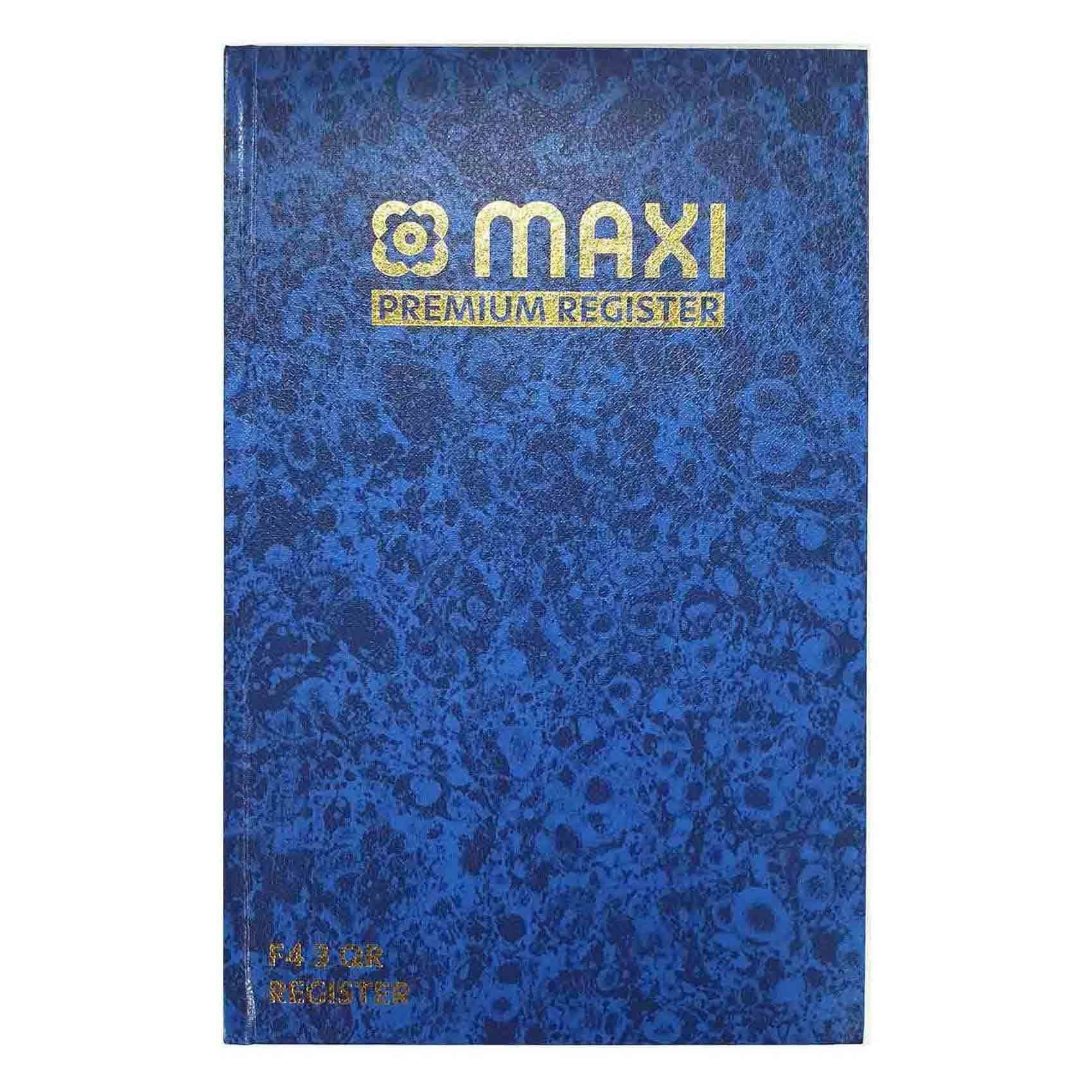 Maxi Register Book F4 Hardcover - Lined 3 Quire