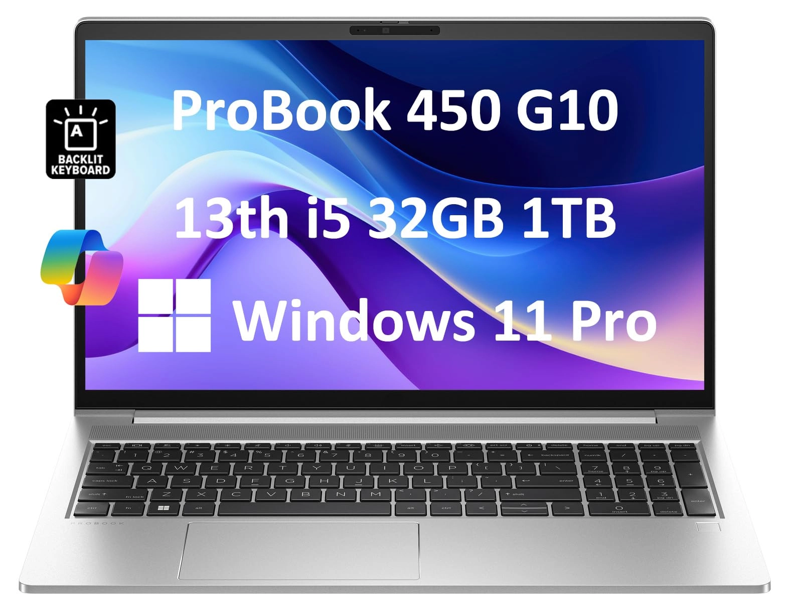 HP ProBook 450 G10 - 15.6'' Core i5-1334U 32GB DDR4 1TB SSD