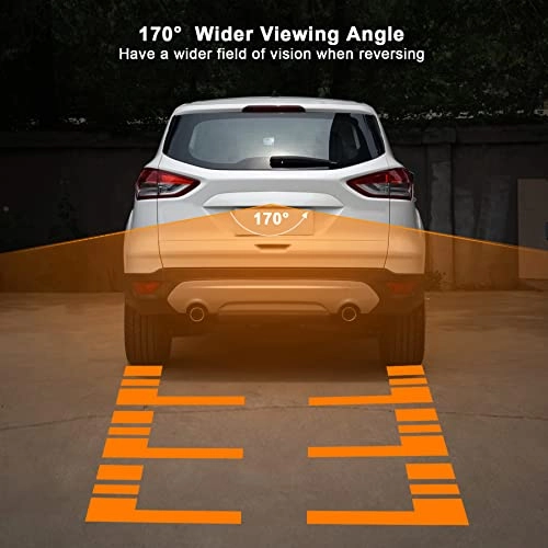 Rear View Backup Camera - Fits Ford Escape 2014 2015 2016 170-degree IP68