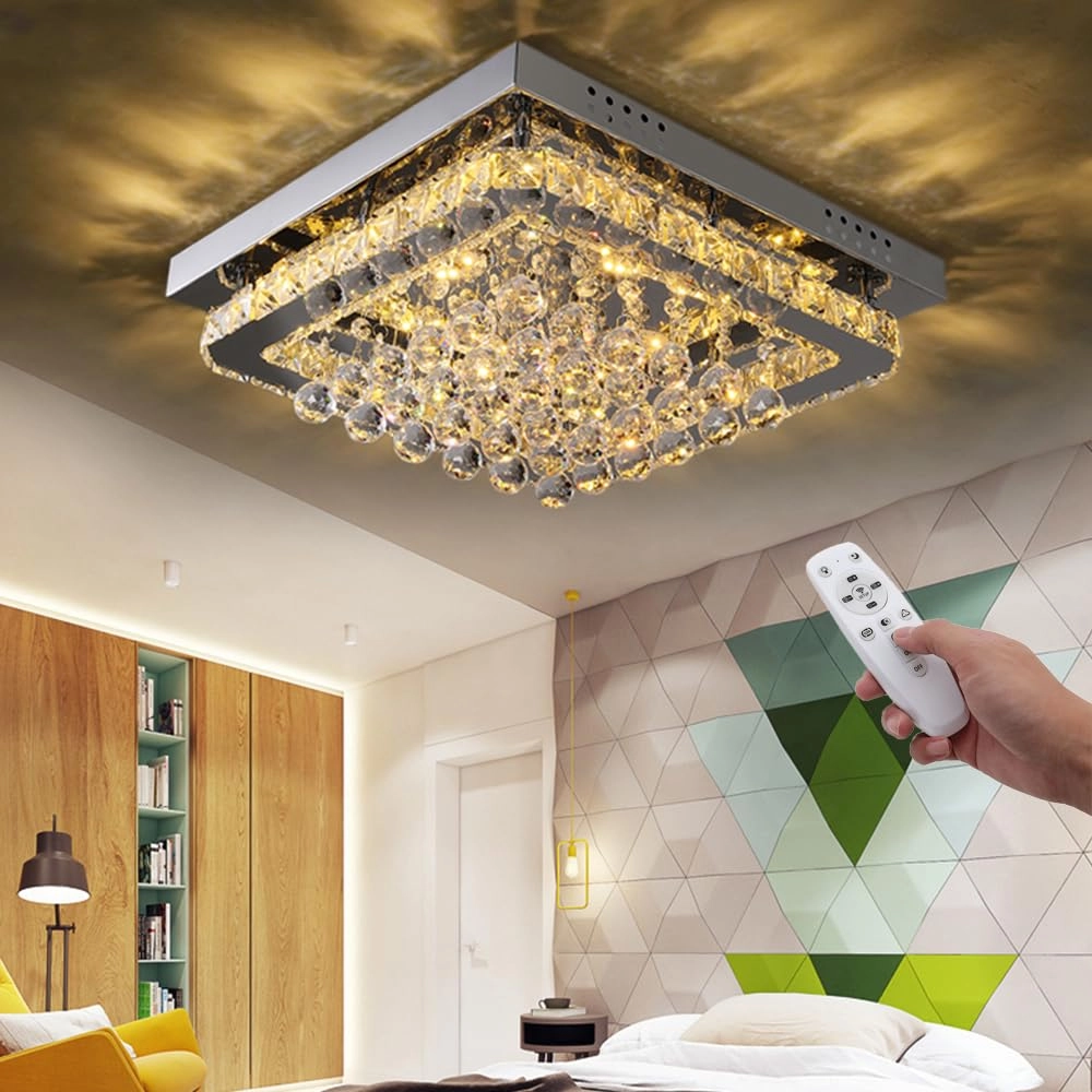 Crystal Ceiling Light - 3000k-6000k Dimmable