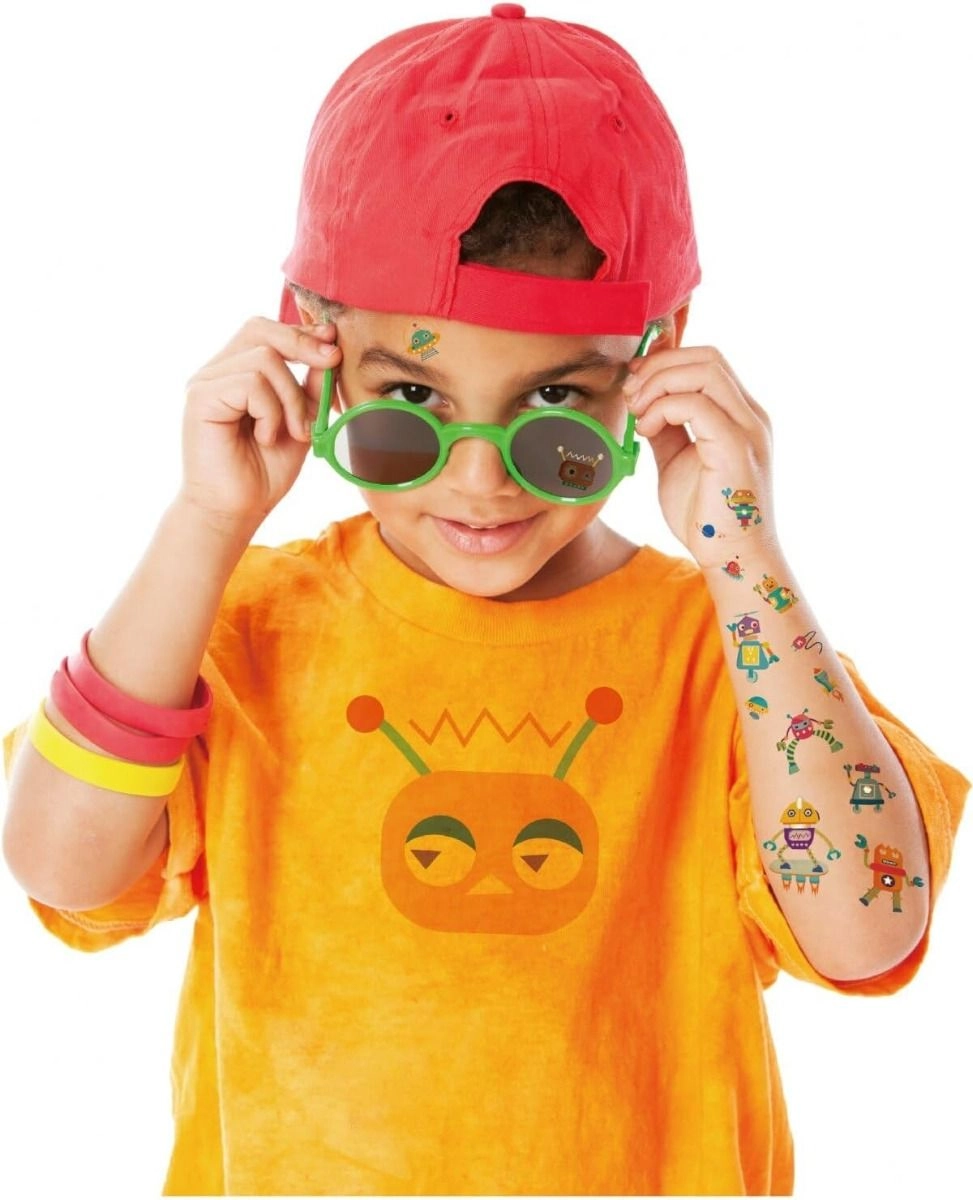 Robot Sticker Book Tattoos 50 pcs