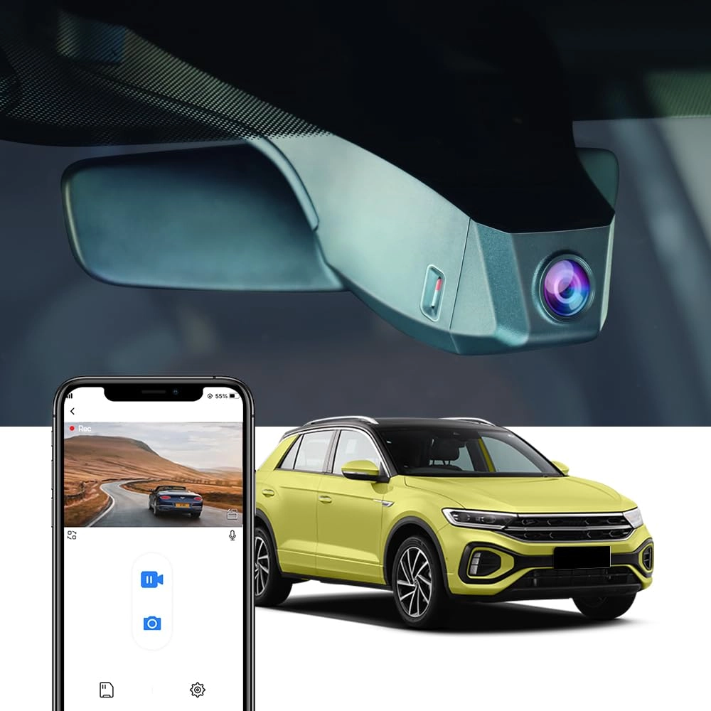 FITCAMX Dash Cam 2160P for VW T Roc (2017-2024)