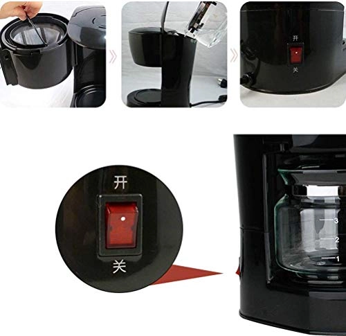 Filter Coffee Maker - One Touch Keep Warm Removable Filter