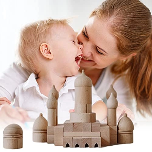 Wooden Castle Building Blocks - 1pcs