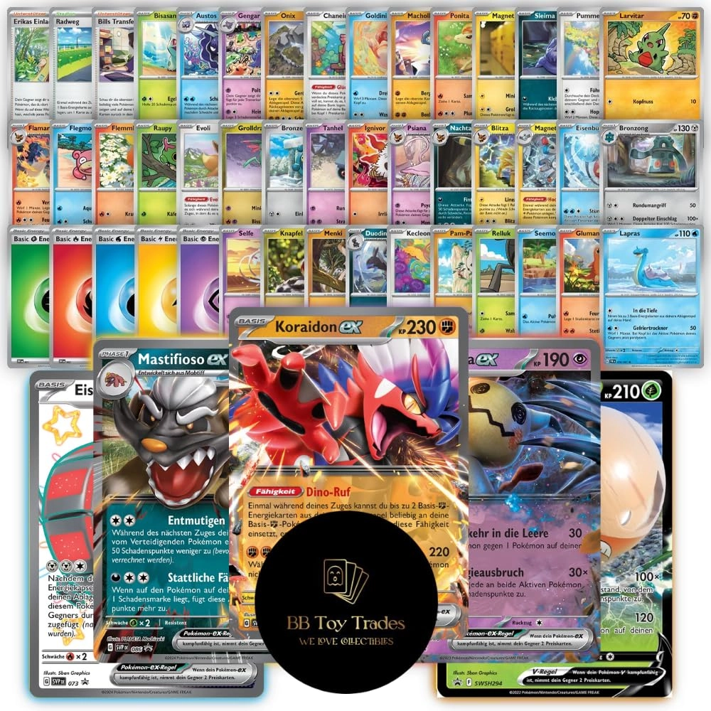 BB-Toy-Trades Pokémon Assorted Cards - German 50 pcs