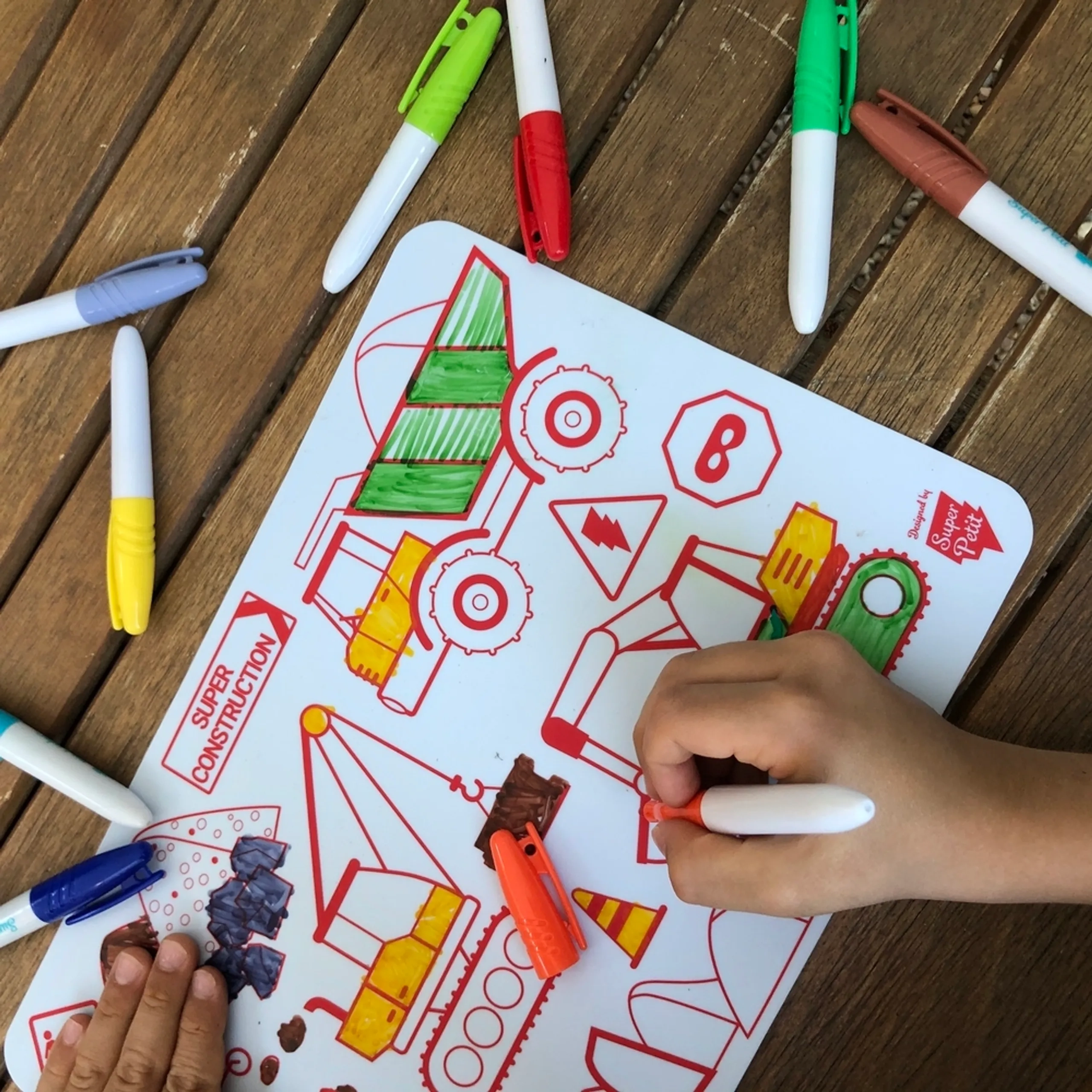 Super Construction Reversible Mini Playmat - Suitable for 3 years & above