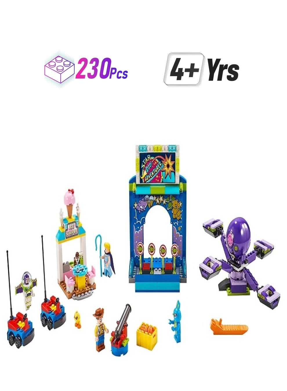 LEGO Buzz & Woody's Carnival Mania - 4+ Years Steel