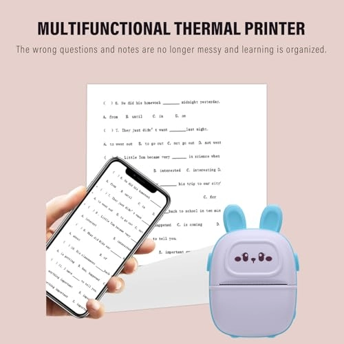 Mini Bluetooth Thermal Inkless Compact Printer