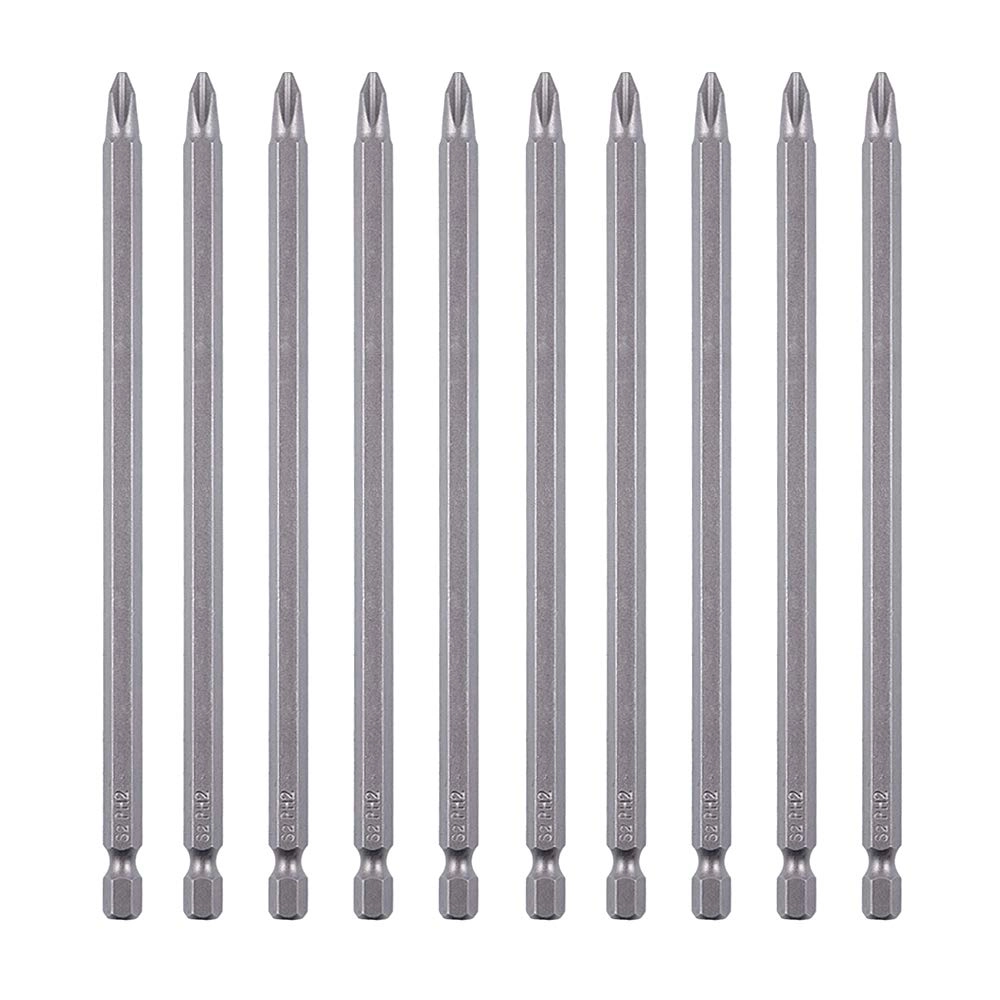 Phillips Screwdriver Bit - 10 Pack 6"
