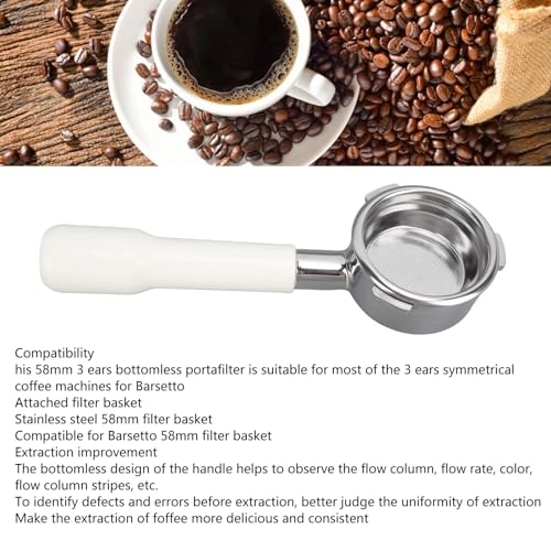 Bottomless Portafilter - 58mm 3 Ears Detachable