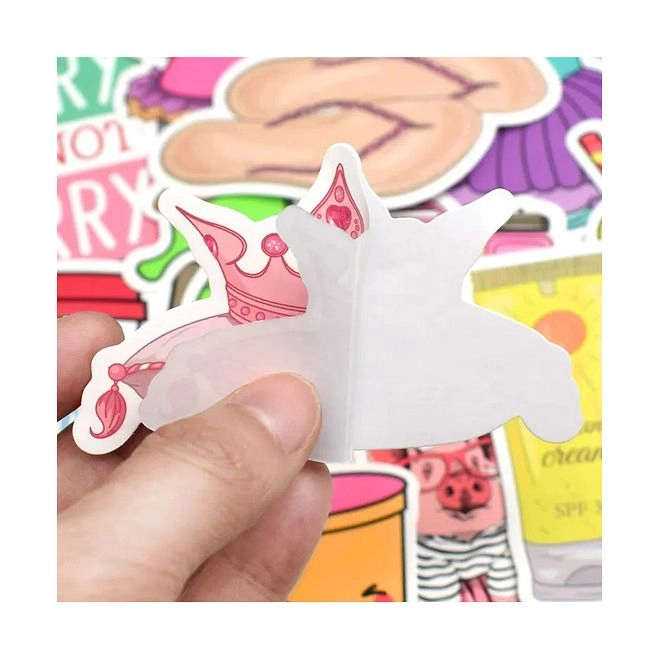 Waterproof Beach Style Stickers - 50pcs