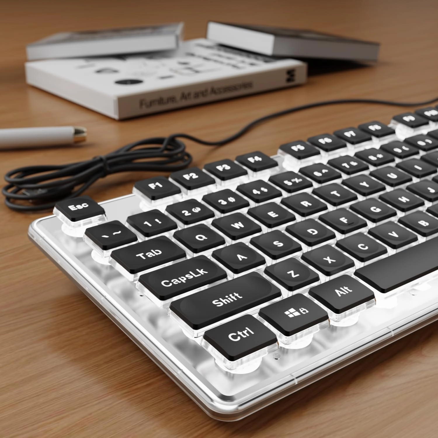 EWEADN GX710S - Full-Size 104-Key Layout Wired