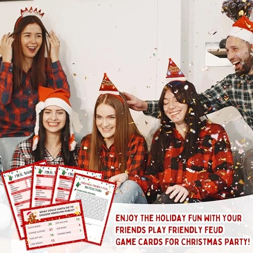 Christmas Friendly Feud Game - 20 cards 18 years and up