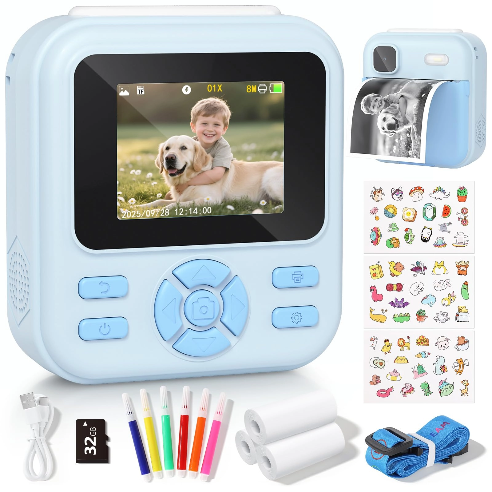 Shanxi Changkun Electronic Technology co.,ltd Kids Instant Camera - 2.4" 1080P 32GB