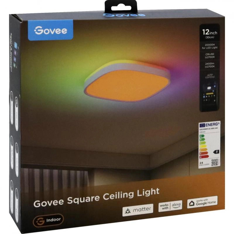 Govee Square Ceiling Light - Wi-Fi 24 Watts