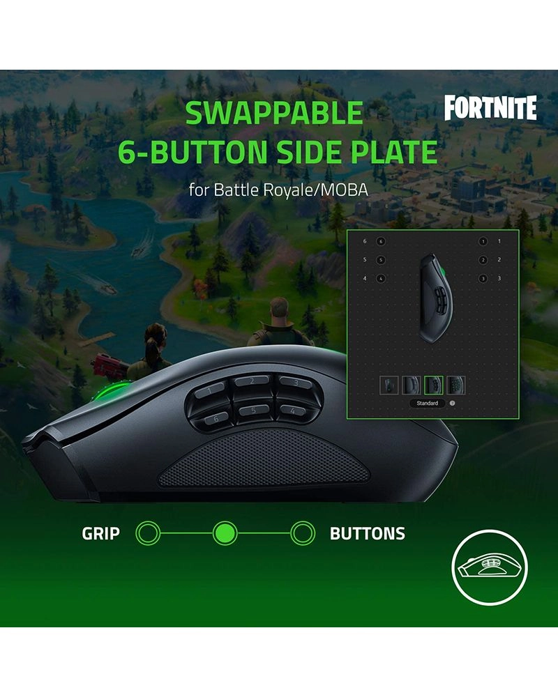 Naga Pro Modular Gaming Mouse - Wireless