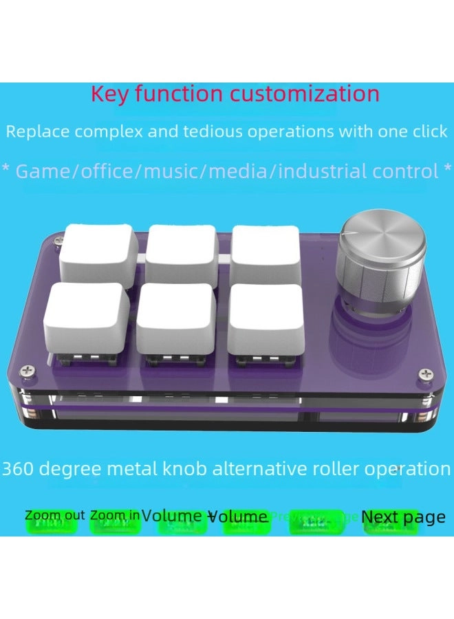 2-Key USB Custom Keyboard - Wired