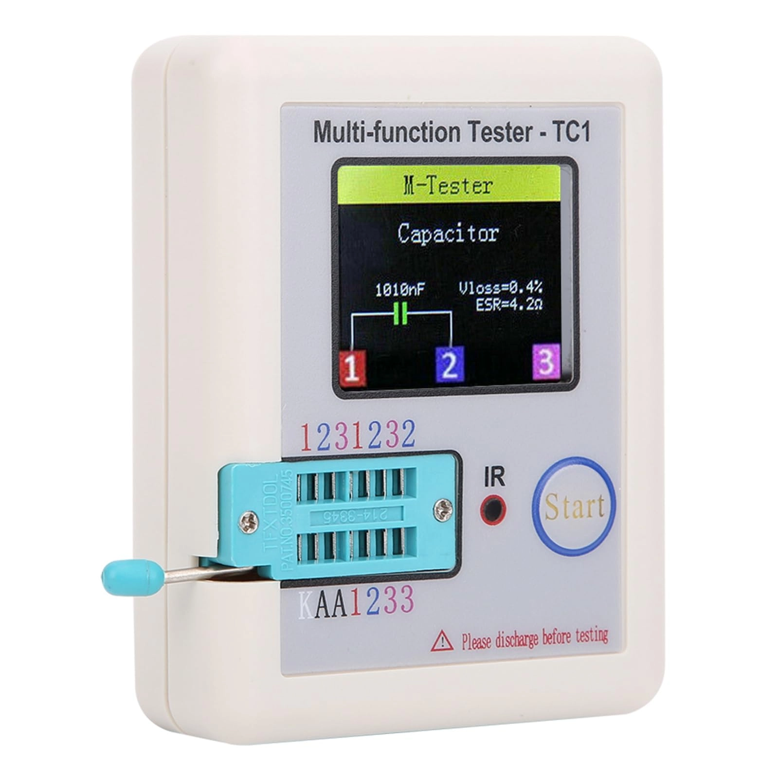 Yechiry Transistor Tester - 1.8 inch TFT Self-calibration