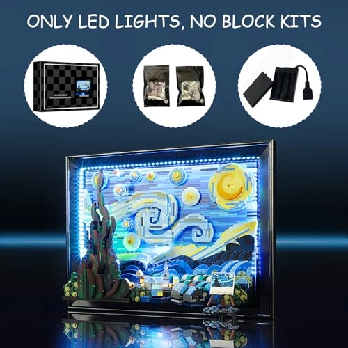 LED Light Kit - Vincent Van Gogh The Starry Night 1 pcs