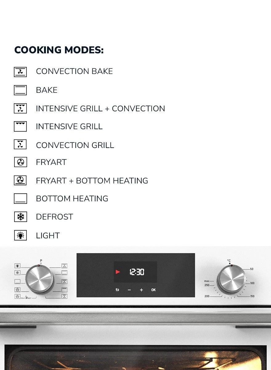MEO6004WH 60cm Convection Oven