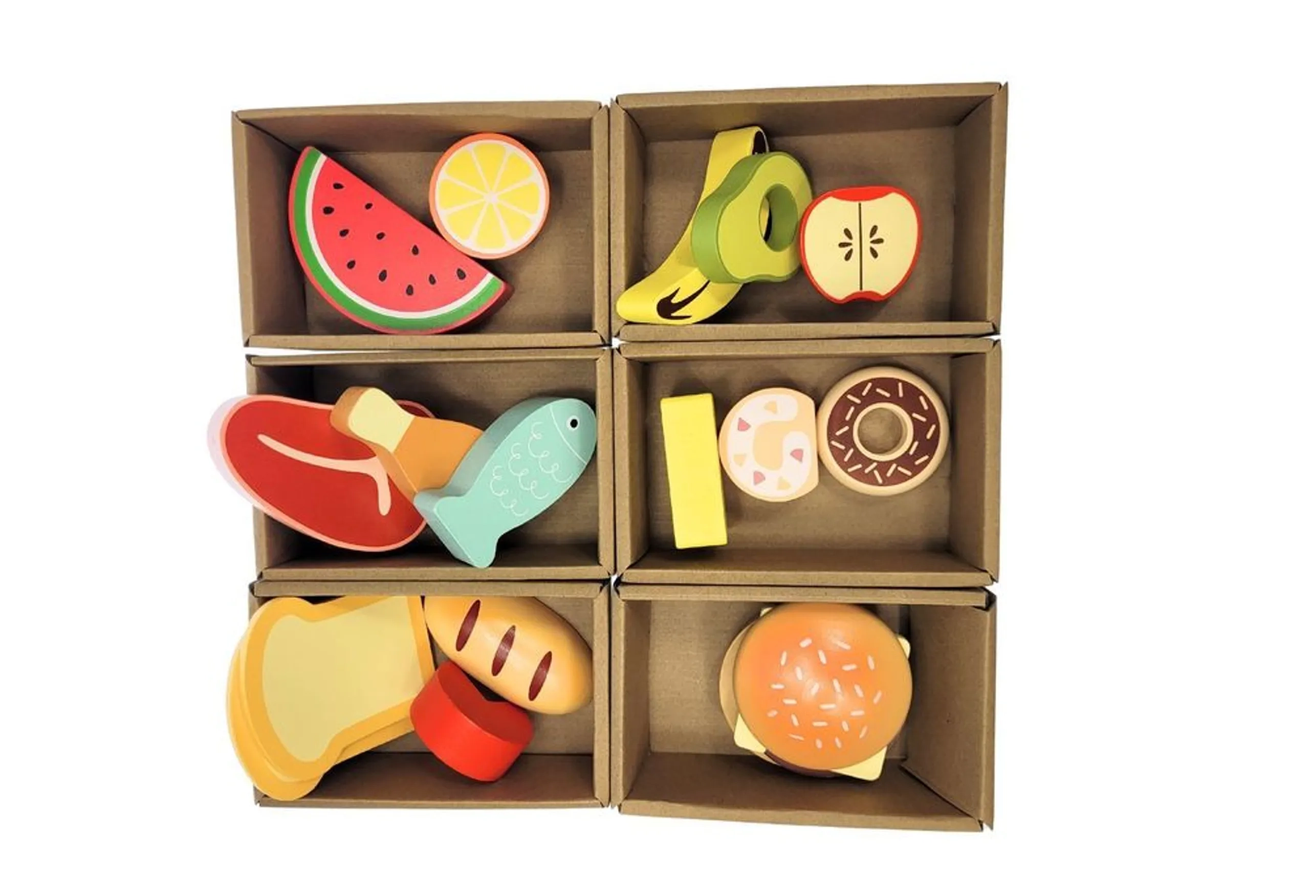 Tooky Toy Wooden Grocery Store Pretend Playset - over 50 pcs (46169695-TJ427)