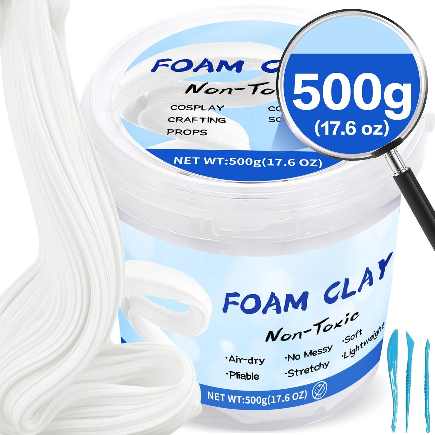 LEICHTEN Foam Soft Clay for Slime - Foam 500G176OZ