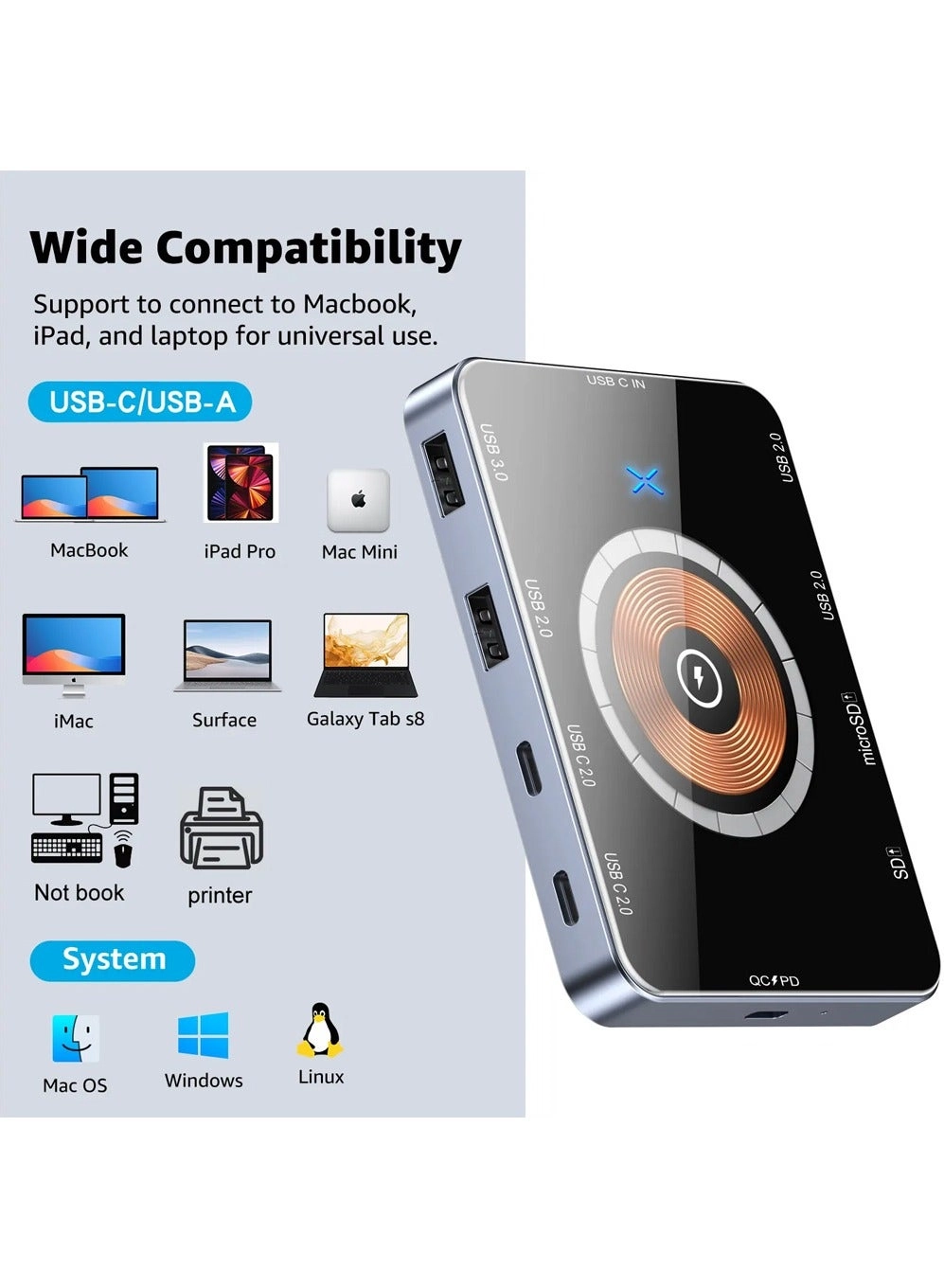 USB 3.0 Hub - USB C 2.0