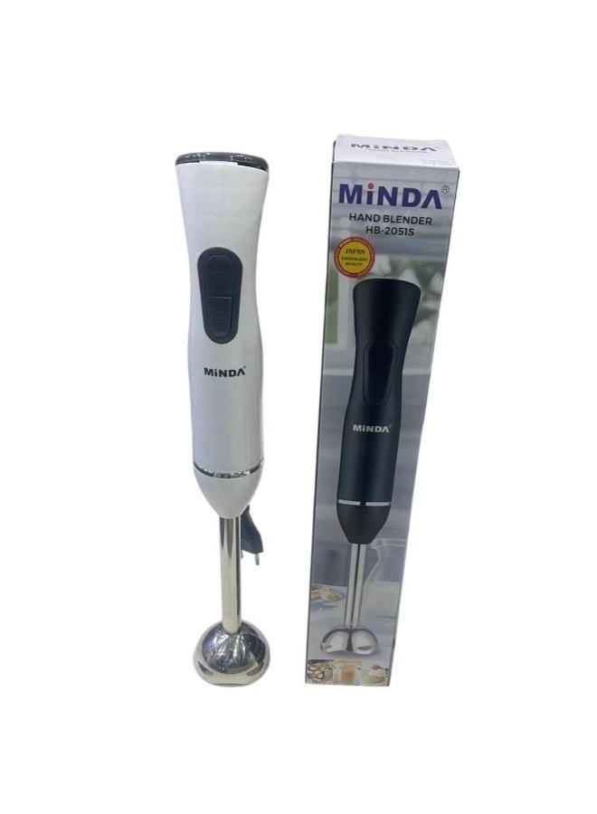 Minda Electric Stick Hand Blender - 2-in-1 Stainless Steel Shaft