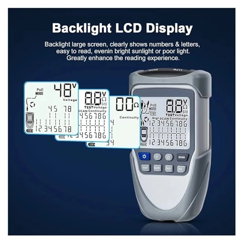 ET613 - Network Cable Tester LAN Line Detector PoE Test