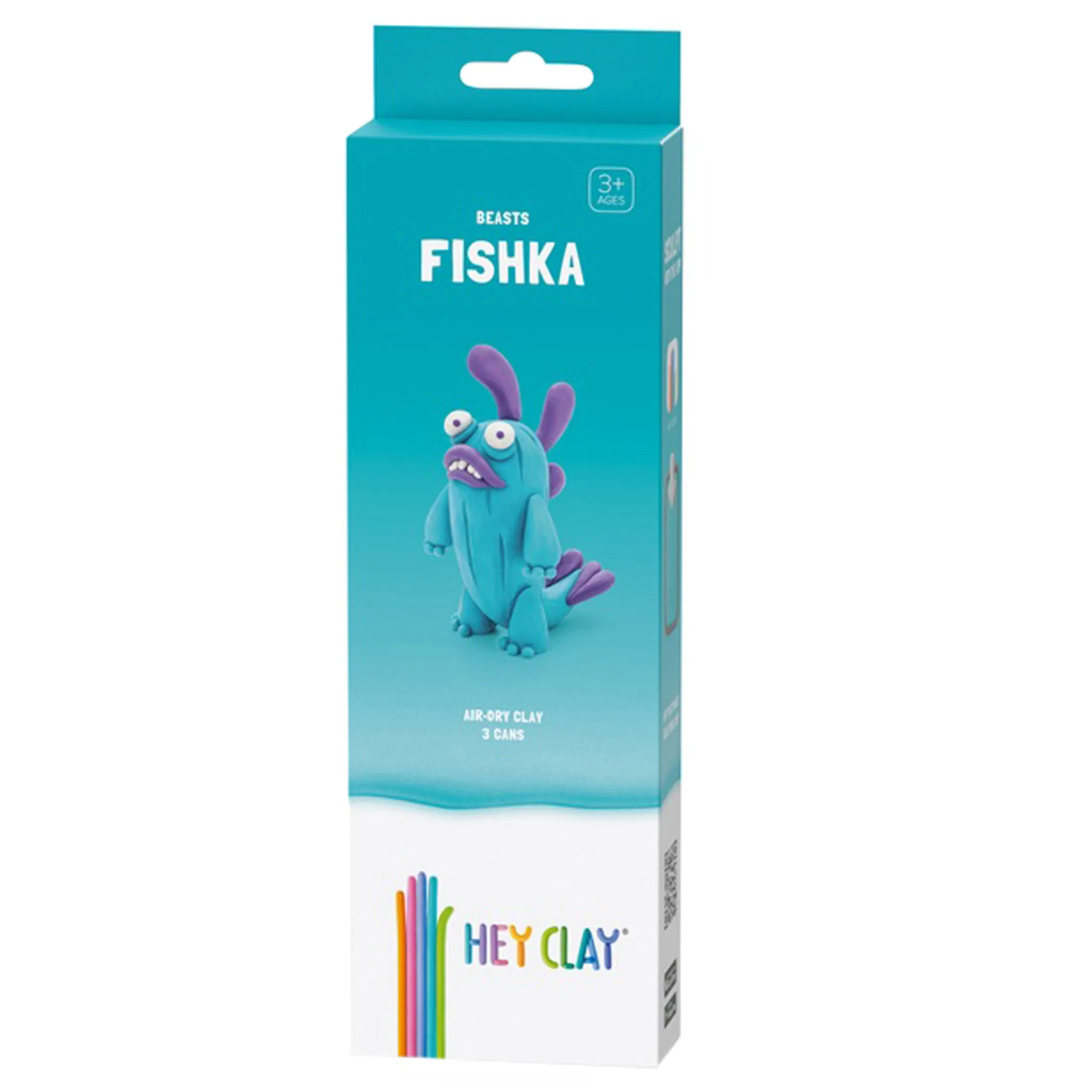 HEY CLAY DIY Fishka - Plastic Modelling Air Dry Clay 170g 3pcs