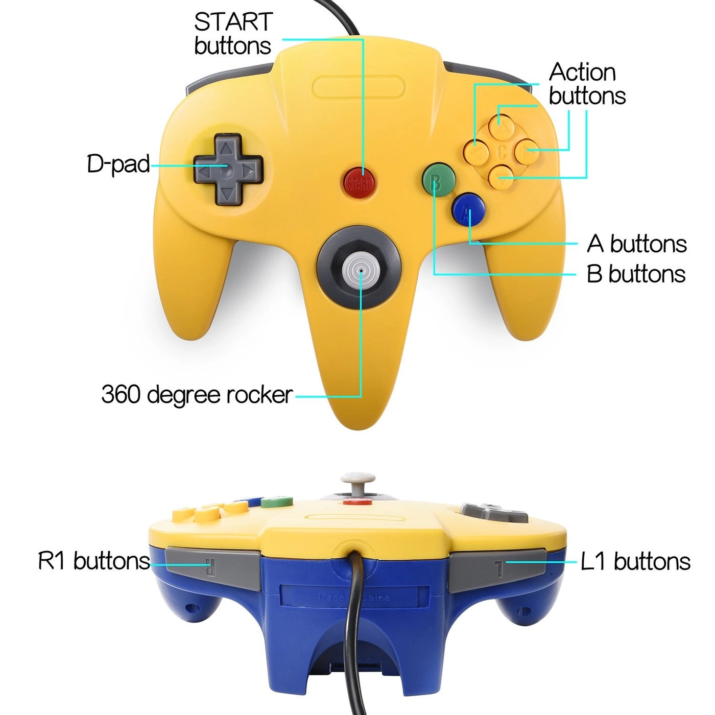 Classic N64 Controller Pack