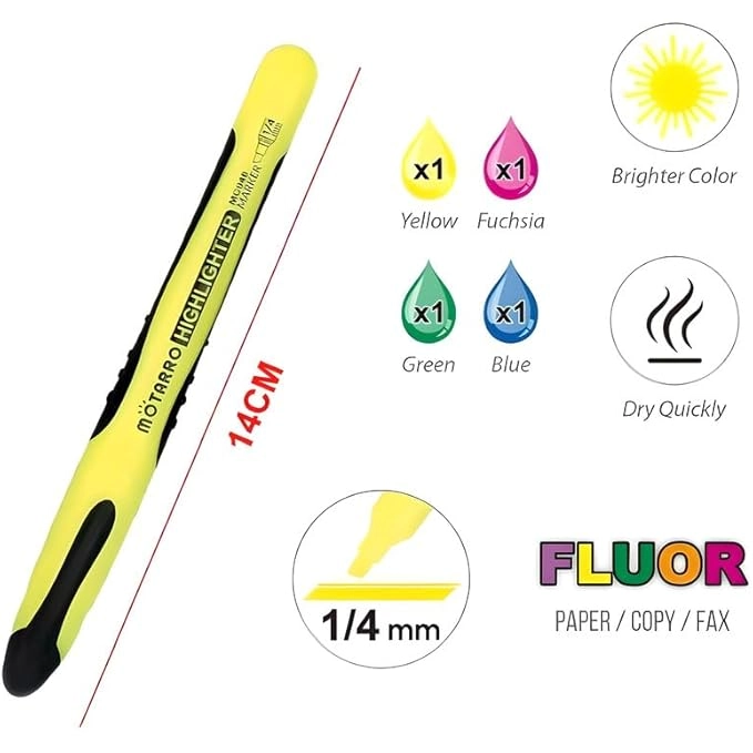 Highlighter - Assorted Colors 1/4mm