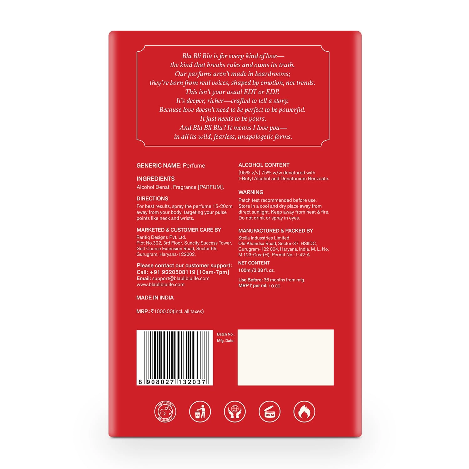 Lights Off Eau de Parfum 100ml