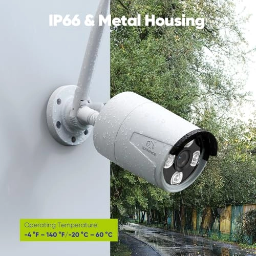 Wireless NVR - 5MP 10CH + Wireless Outdoor Surveillance Camera - 3MP 4 + Hard Drive - 1TB