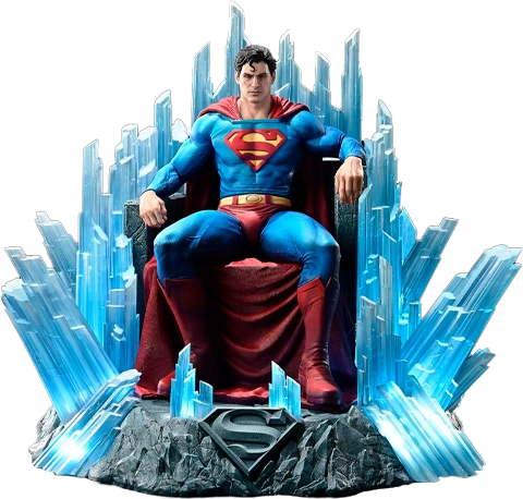 Superman Fortress of Solitude on Throne - Statue